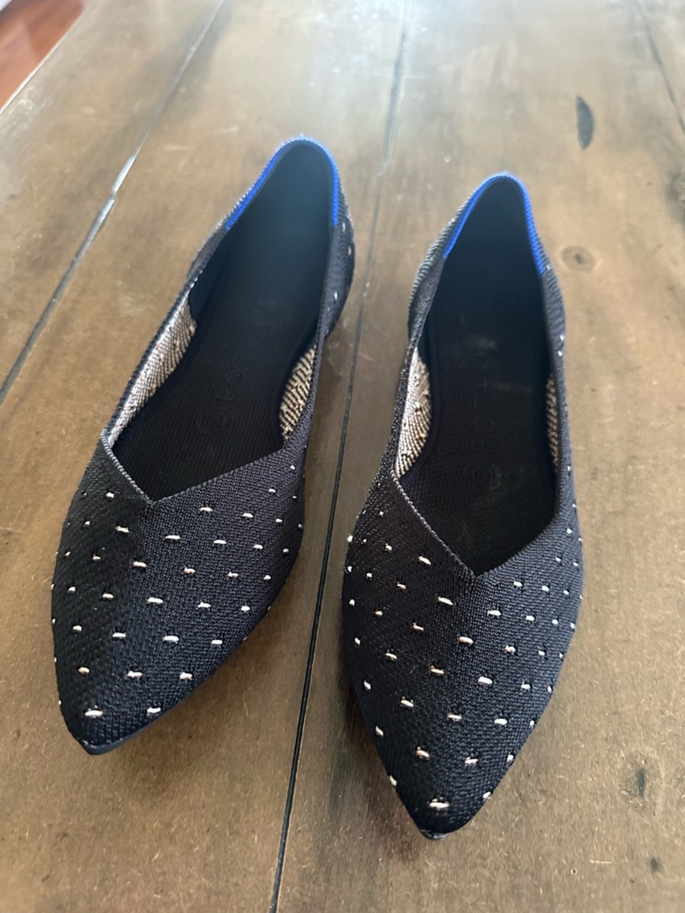 Rothy’s Pointed Flats in Black